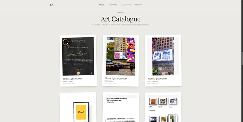 Art catalogue and exhibition archive